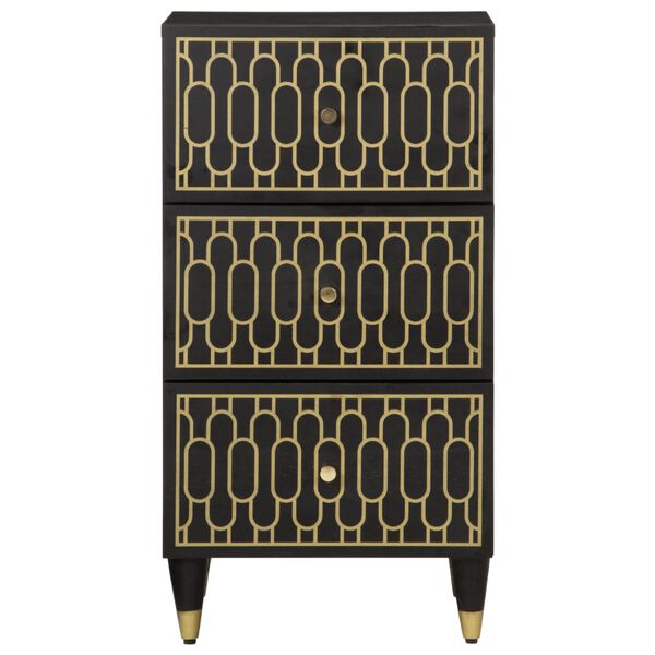 vidaXL Hli&eth;arsk&aacute;pur 40x33x75 cm Gegnheill Mang&oacute;vi&eth;ur