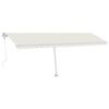 vidaXL Sj&aacute;lfvirkt Syggni me&eth; LED&Vindskynjara 600x300 cm Rj&oacute;mahv&iacute;t