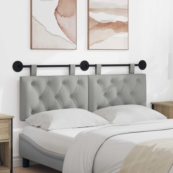 vidaXL Hengisk&aacute;li Vegghengt Sk&yacute;ja gr&aacute;tt 150 x 55 x 7 cm d&uacute;kur