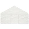 vidaXL Garðtjald með Þaki Hvítt 4,46x5,88x3,75 m Pólýetýlen