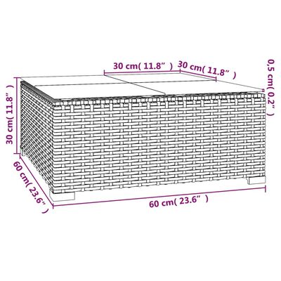 vidaXL 9 Parta Garðsófasett með Púðum Pólýrattan Grátt