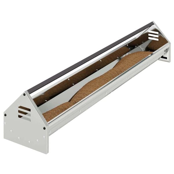 vidaXL F&oacute;&eth;rari fyrir kj&uacute;klinga Silfur 108 x 20,5 x 20 cm