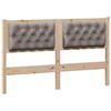 vidaXL H&ouml;f&eth;agafl Anna&eth; Br&uacute;nn og taupe 150 cm Gegnheil fura