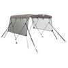 vidaXL 3-boga Biminiskyggni me&eth; Hli&eth;arveggjum 183x(137-152)x137 cm
