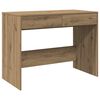 vidaXL Skrifbor&eth; Listamannseik 101x50x76,5 cm Samsettur Vi&eth;ur