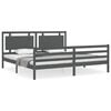 vidaXL R&uacute;mgrind &aacute;n D&yacute;nu Gr&aacute;tt 200x200 cm Gegnheil Vi&eth;ur