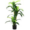 vidaXL gervi Dracaena tr&eacute; 36 lauf 120 cm Gr&aelig;nt