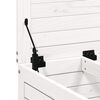 vidaXL Fótaskemill fyrir Garðinn Hvítur 62x63,5x53,5 cm Gegnheil Fura