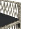 vidaXL 7 Hluta Gar&eth;h&uacute;sgagnasett me&eth; Sessum Lj&oacute;sgr&aacute;tt P&oacute;l&yacute;rattan