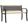 vidaXL Gar&eth;bekkur 120 cm Vi&eth;ur