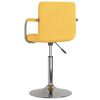 vidaXL Barstóll Gult Tauáklæði