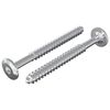 vidaXL Tr&eacute;stungur 2 pcs Silfur M6 x 70 mm St&aacute;l
