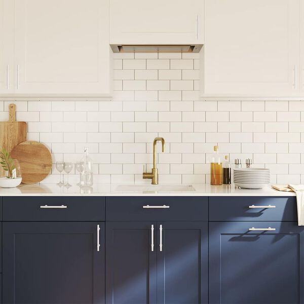 vidaXL Sk&aacute;pur Handf&ouml;ng 10 stk Silfurlitu&eth; 96 mm Ry&eth;fr&iacute;tt st&aacute;l