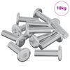 vidaXL Skr&uacute;fa 1593 pcs Silfur 8 x 25 mm St&aacute;l