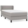 vidaXL H&oacute;lfa&eth; Springr&uacute;m me&eth; D&yacute;nu Lj&oacute;sgr&aacute;tt 80x200 cm Tauefni