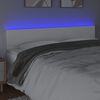 vidaXL LED H&ouml;f&eth;agafl 180x5x78/88 cm Hv&iacute;tt Le&eth;url&iacute;ki
