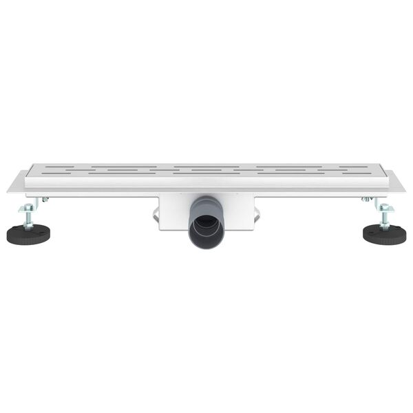 vidaXL Sturtuvatn me&eth; l&iacute;nuh&ouml;nnun Silfur 60 cm Ry&eth;fr&iacute;tt st&aacute;l 304