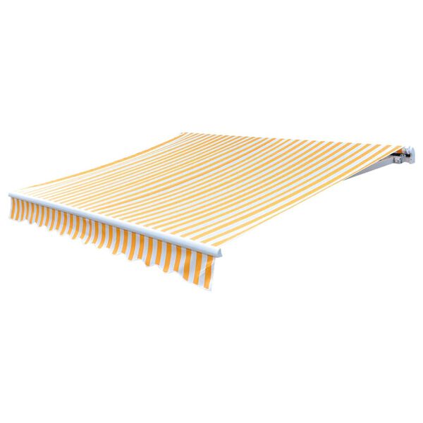 vidaXL Mark&iacute;sa Strigi Appels&iacute;nugult og Hv&iacute;tt 4,5 x 3 m