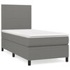 vidaXL H&oacute;lfa&eth; Springr&uacute;m me&eth; D&yacute;nu D&ouml;kkgr&aacute;tt 80x200 cm Tauefni