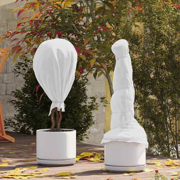 vidaXL Frostvernd Plantufl&iacute;s Hv&iacute;tt 20 x 1,6 m &Oacute;ofin efni