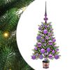 vidaXL J&oacute;latr&eacute; me&eth; 150 LED me&eth; standi Gr&aelig;nn 65 cm PE