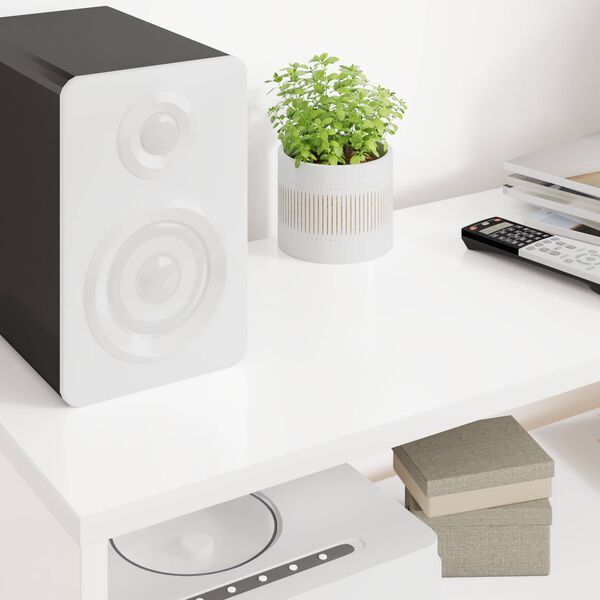 vidaXL Sj&oacute;nvarpssk&aacute;pur Hv&iacute;tt 100 x 30 x 40 cm Samsettur vi&eth;ur