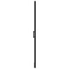 148888 vidaXL Shower Door Tempered Glass 91x195 cm Black