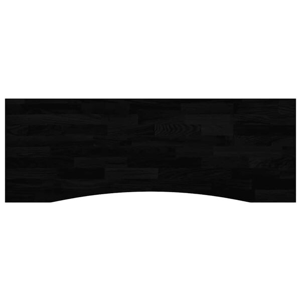 vidaXL skrifbor&eth;splata D&ouml;kkbr&uacute;nt 140x50x2,5 cm Solid Wood Eik R&eacute;hyrnd