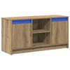 vidaXL TV einingar Br&uacute;nn 100 x 34 x 50 cm Samsettur vi&eth;ur
