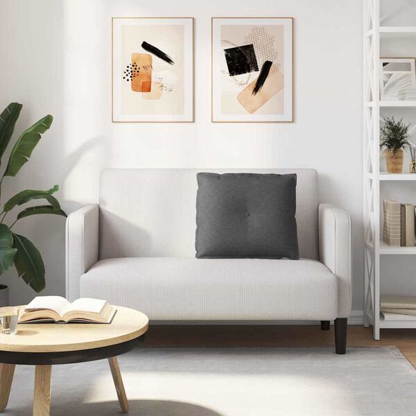 vidaXL Bakp&uacute;&eth;i D&ouml;kk gr&aacute; 60 x 50 cm Korduroy efni