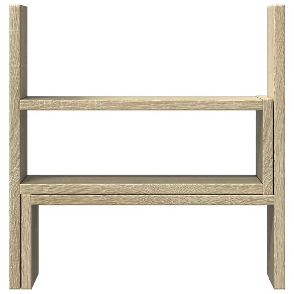 vidaXL Skrifbor&eth;sskipuleggjari Sonoma Eik 40x17x41 cm Samsettur Vi&eth;ur