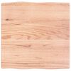 vidaXL Bor&eth;plata Lj&oacute;sbr&uacute;n 60x60x(2-4) cm Me&eth;h&ouml;ndlu&eth; N&aacute;tt&uacute;rul. Br&uacute;nir