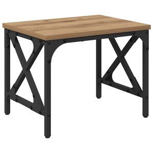 vidaXL Prentara standur Artisan Eik 40 x 30 x 31 cm Samsettur vi&eth;ur