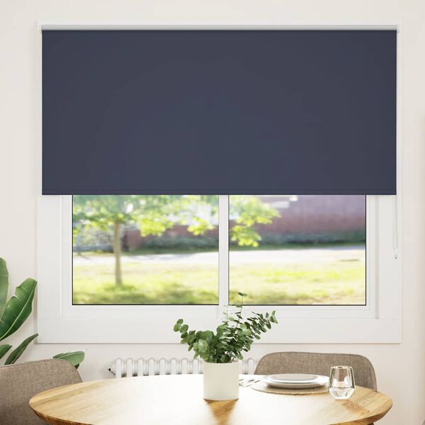 vidaXL R&uacute;llugard&iacute;nur Blackout D&ouml;kkbl&aacute;r 160x175 cm Efni Breidd 156,6 cm