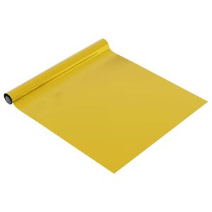 vidaXL Sj&aacute;lfl&iacute;mandi H&uacute;sgagnafilma H&aacute;glans Gyllt 500x90 cm PVC