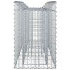 vidaXL Gabion h&aelig;kka&eth; r&uacute;m Silfur 150 x 50 x 80 cm Galvaniserad st&aacute;l