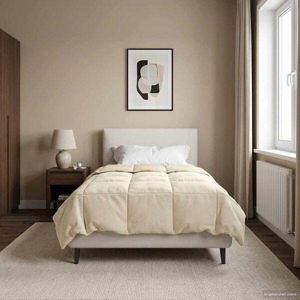 vidaXL Sumars&aelig;ng S&iacute;&eth;la&eth; Rj&oacute;malitur 135 x 220 cm M&iacute;kr&oacute;f&iacute;ber