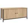 vidaXL Sj&oacute;nvarpssk&aacute;pur me&eth; Hur&eth;um Sonoma Eik 102x35x45 cm