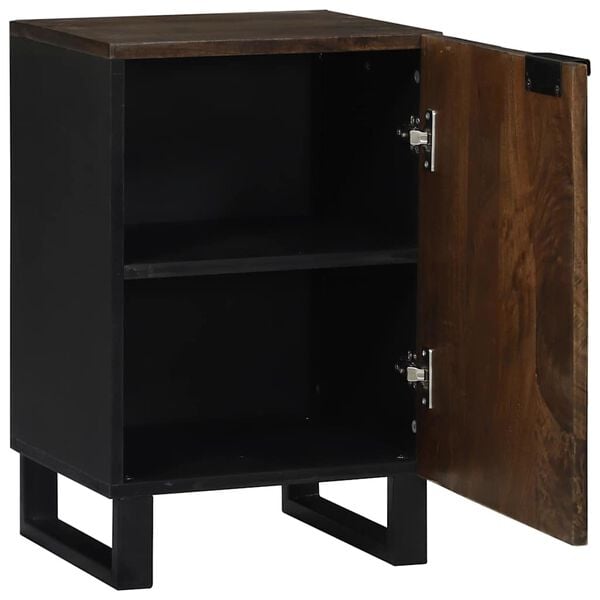 vidaXL Ba&eth;herbergisvaskarsk&aacute;pur me&eth; hillu Valhnota 38 x 33,5 x 58 cm