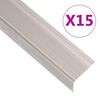vidaXL L-laga Tr&ouml;ppunef 15 stk. &Aacute;l 90 cm Kampav&iacute;nslitu&eth;