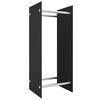 vidaXL Eldivi&eth;argrind Sv&ouml;rt 40x35x100 cm Hert gler