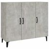 vidaXL Skenkur Steypugr&aacute;r 90x34x80 cm Samsettur Vi&eth;ur