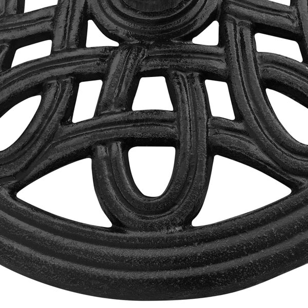 vidaXL S&oacute;lhl&iacute;farstandur Svartur 44x44x32 cm Steypuj&aacute;rn