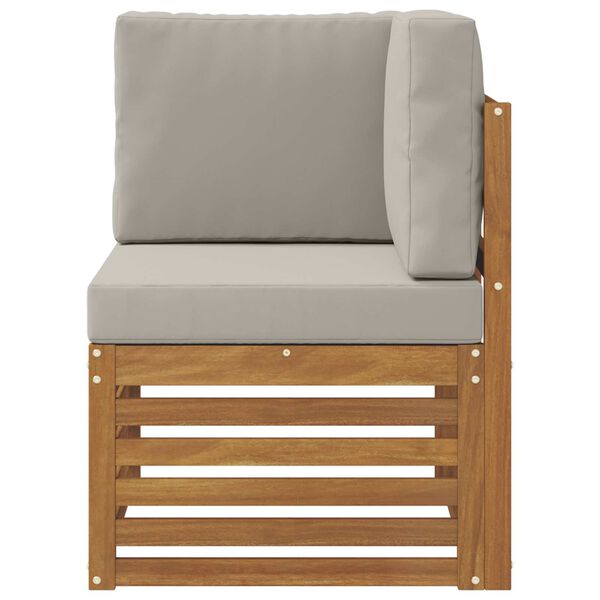 vidaXL &Uacute;ti Hornsofa Hrein akas&iacute;utr&eacute; N&aacute;tt&uacute;rulegur