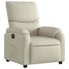 vidaXL Electric Recliner Chair Cream gervi le&eth;ur