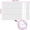 vidaXL Gir&eth;ingarp&oacute;stur Gr&aacute;r 100 x 1,6 m (36 mm net) St&aacute;l og PVC