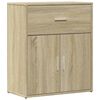 vidaXL Skenkur Sonoma Eik 60x31x70 cm Samsettur Vi&eth;ur