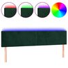 vidaXL LED H&ouml;f&eth;agafl 180x5x78/88 cm D&ouml;kkgr&aelig;nt Flauel