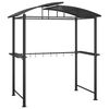 vidaXL BBQ Gar&eth;sk&aacute;li me&eth; Hillum Reykgr&aacute;r 210x114x230 cm St&aacute;l