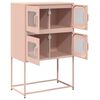 vidaXL Highboard Bleikt 68x39x107 cm Stál
